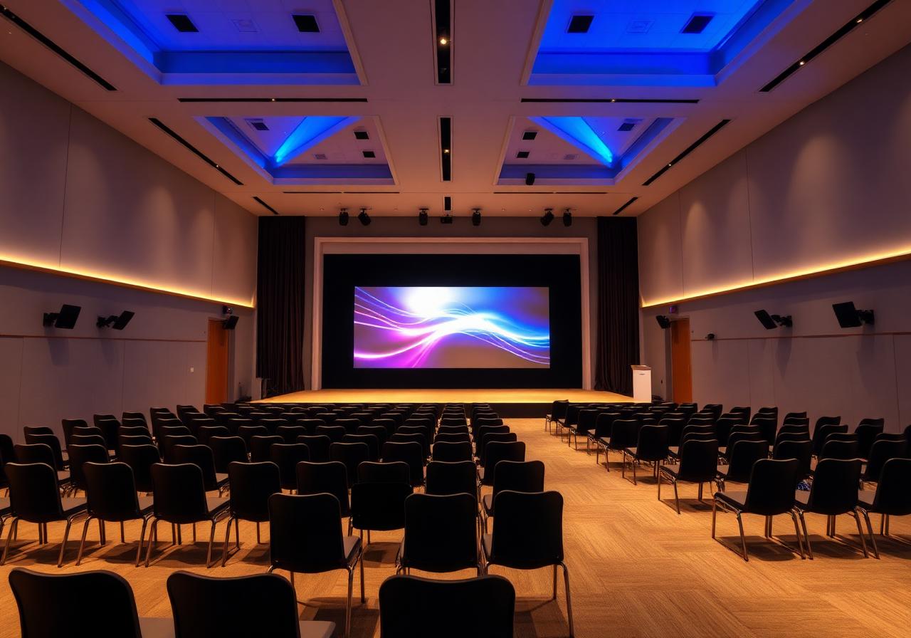 Séminaire d'entreprise à Lyon avec scène et écran LED